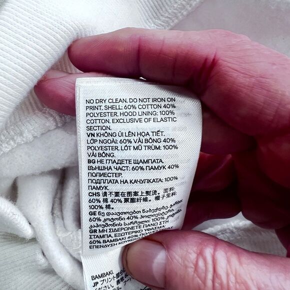 Coca Cola Cropped Pastel Sweatshirt Hoodie with puffy sleeves SZ L - Picture 7 of 7